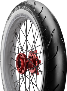 Tire - Cobra Chrome AV91 - Front - MH90-21 - Wide Whitewall - 56V