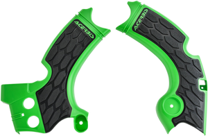 X-Grip Frame Guards - Green/Black - KX 250 F - Lutzka's Garage