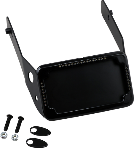 LP Plate Frame & Mount with Signals - FXDWG - Black - Lutzka's Garage