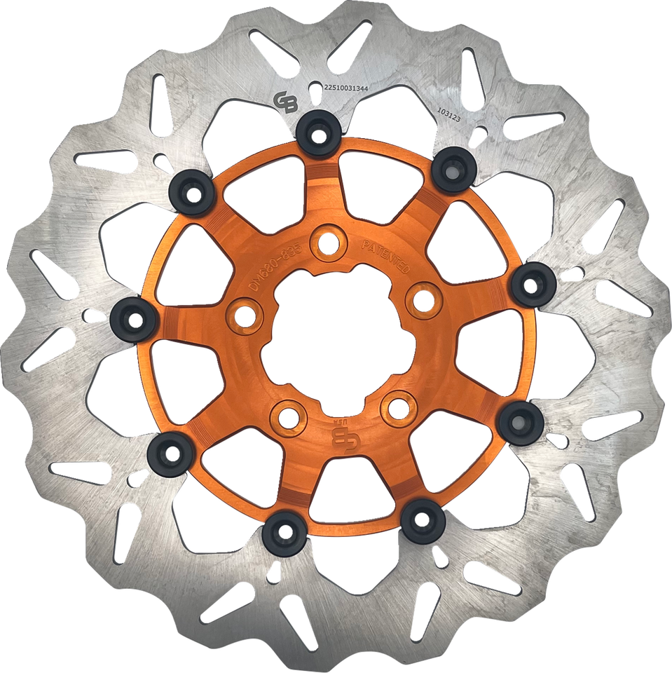 Brake Rotor - Front - Orange - Lutzka's Garage