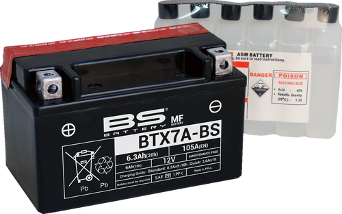 Battery - BTX7A-BS (YTX)