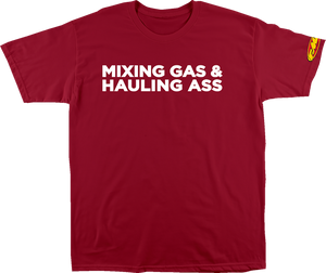 Gass T-Shirt - Red - Small - Lutzka's Garage