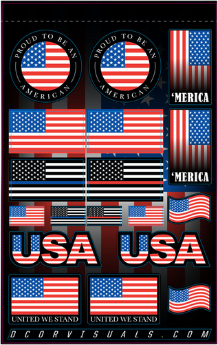 Decal Sheet - USA