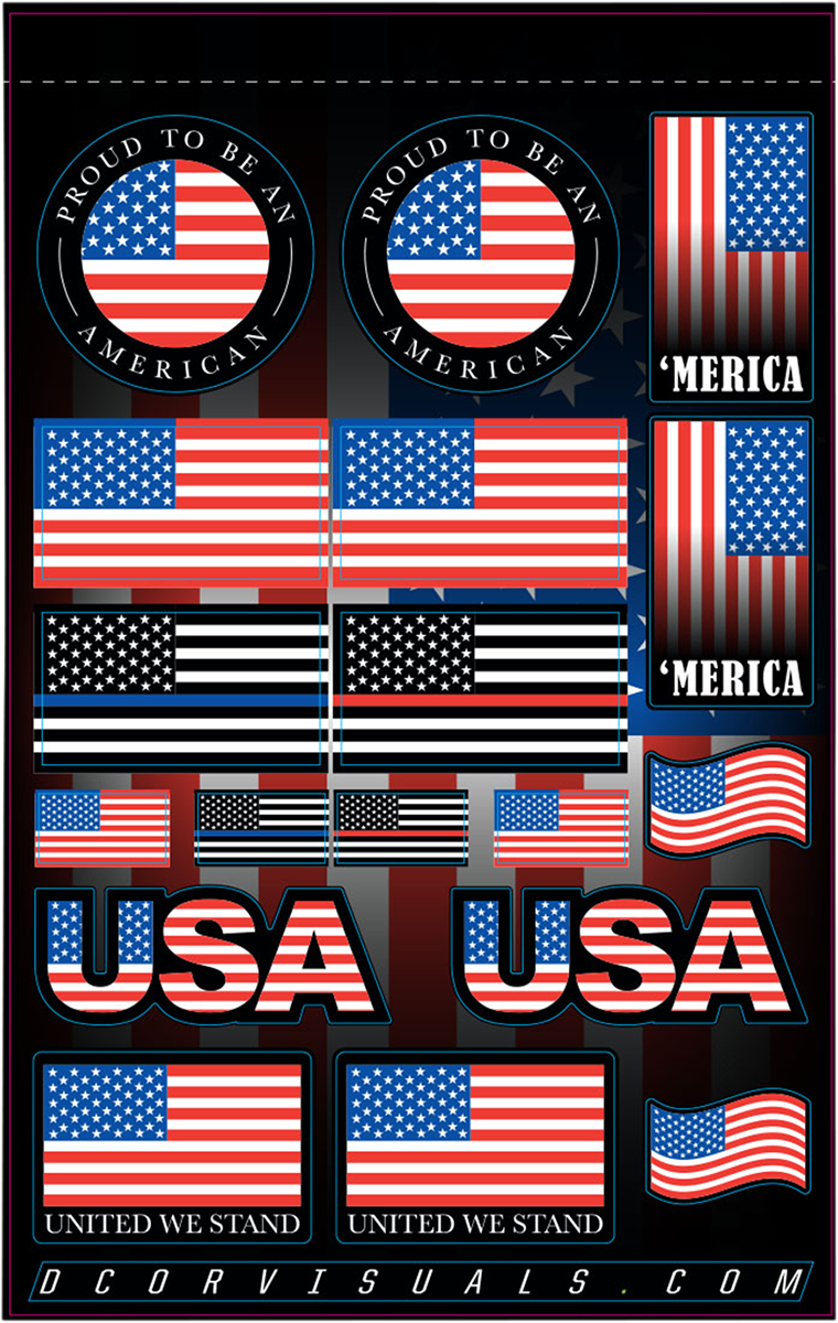 Decal Sheet - USA