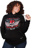 Womens Skulls and Thorns Pullover Hoodie - Black - 3XL - Lutzka's Garage