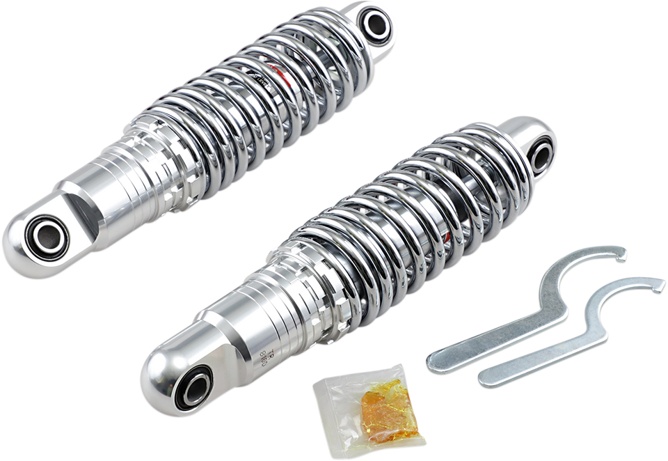 Premium Ride-Height Adjustable Shocks - Chrome - Heavy Duty - 11" - Lutzka's Garage