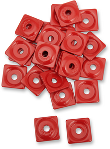 Support Plates - Red - 5/16" - 48 Pack - Lutzka's Garage