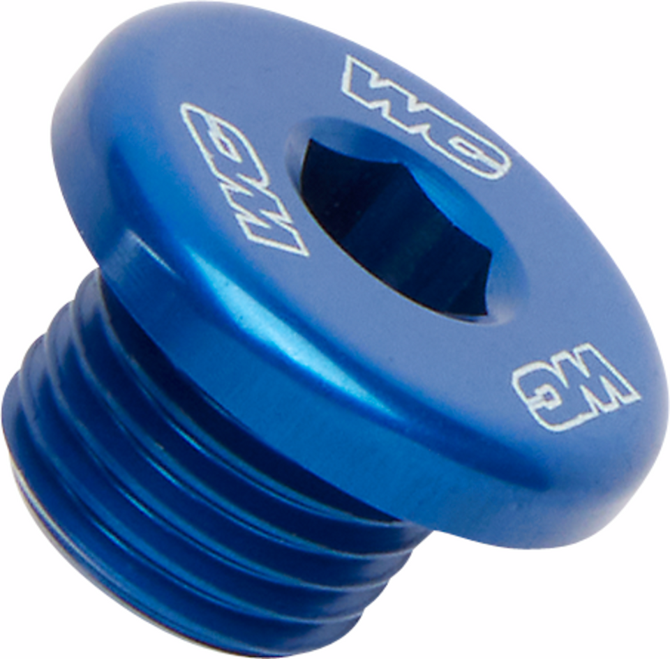 Radiator Drain Plug - Blue - Honda/Kawasaki - Lutzka's Garage