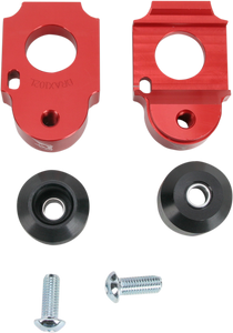 Axle Block Sliders - Suzuki - Red - Lutzka's Garage