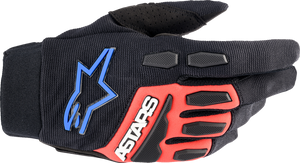 Full Bore XT Gloves - Black/Bright Red/Blue - Small - Lutzka's Garage