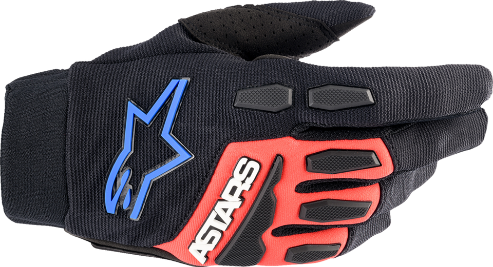 Full Bore XT Gloves - Black/Bright Red/Blue - Small - Lutzka's Garage