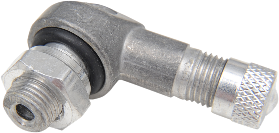 Valve Stem - 90° Bend/Angled - Silver - Lutzka's Garage