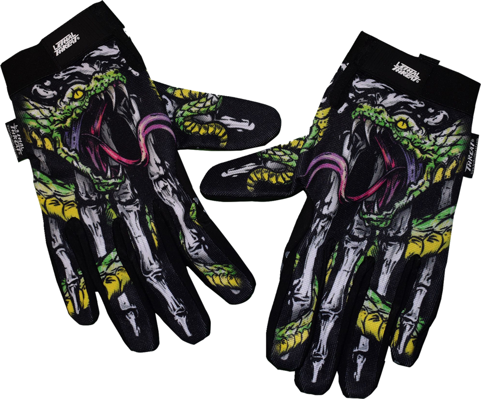 Snake Bite Gloves - Black - Small - Lutzka's Garage