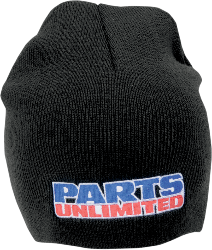 Parts Unlimited Beanie - Black - Lutzka's Garage