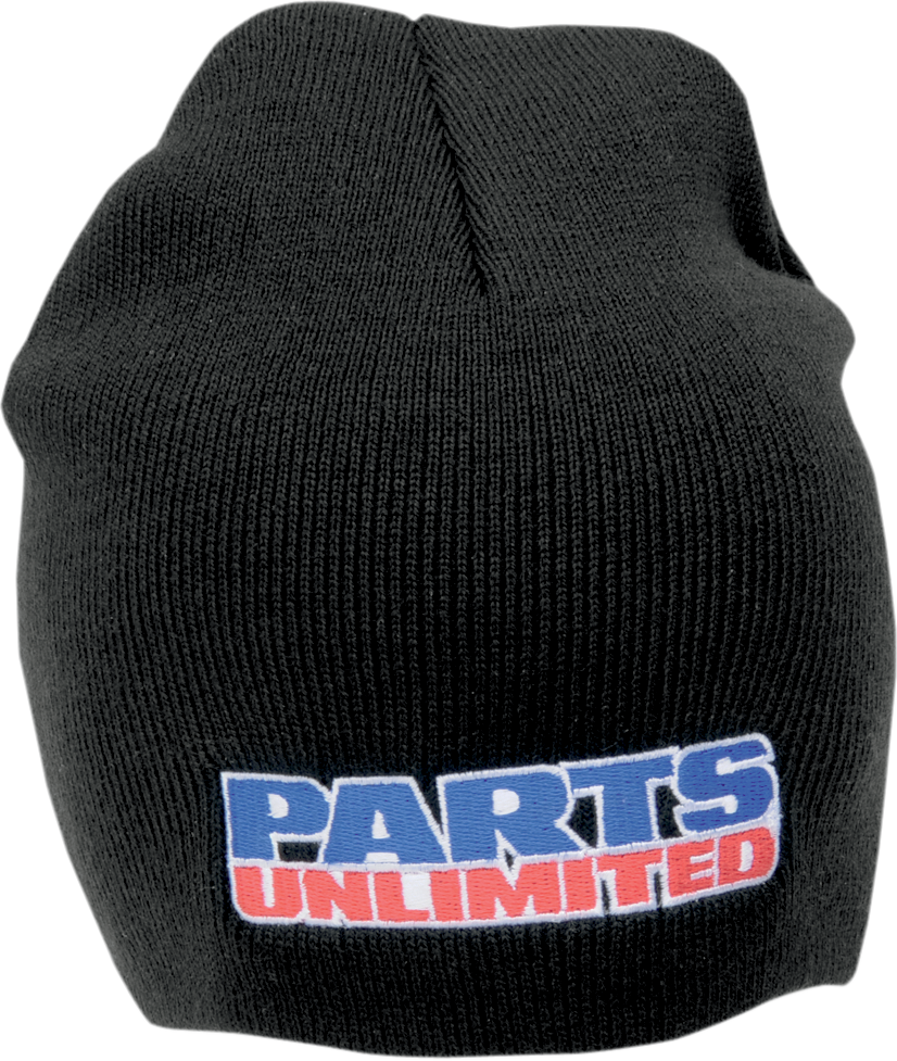 Parts Unlimited Beanie - Black - Lutzka's Garage