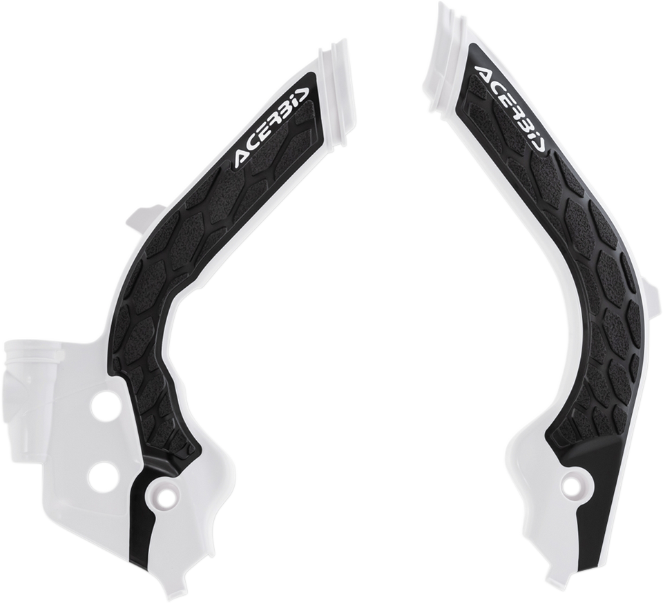 X-Grip Frame Guards - White/Black - Gas Gas | Husqvarna - Lutzka's Garage