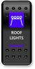 Rocker Switch - Roof Light - Blue - Lutzka's Garage