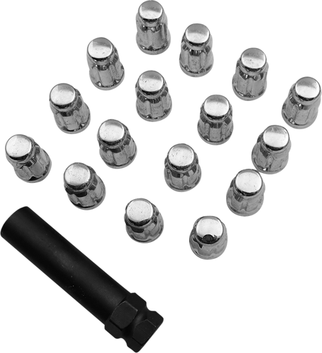 Lug Nut - Splined - 12 mm x 1.25 - Chrome - 16 Pack - Lutzka's Garage