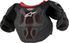 Youth Bionic Action Kickstart Chest Guard - Black/Red - 7/9 - Lutzka's Garage