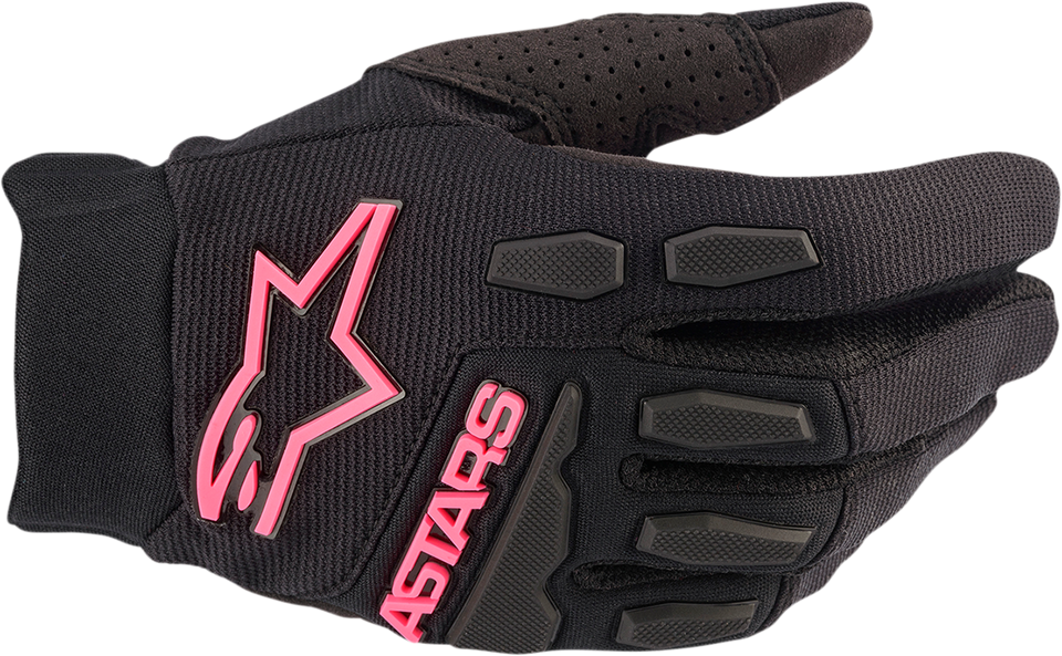 Womens Stella Full Bore Gloves - Black/Fluo Pink - Small - Lutzka's Garage