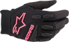 Womens Stella Full Bore Gloves - Black/Fluo Pink - Small - Lutzka's Garage