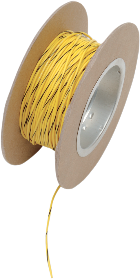 100 Wire Spool - 18 Gauge - Yellow/Black - Lutzka's Garage