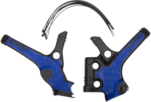 X-Grip Frame Guards - Black/Blue - YZ 85 - Lutzka's Garage