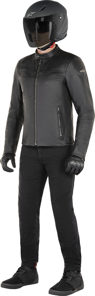 Blacktrack Leather Jacket - Black - Large - Lutzka's Garage