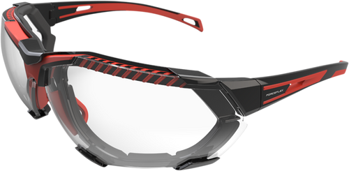 FF4 Sunglasses - Foam - Black/Red - Clear - Lutzka's Garage