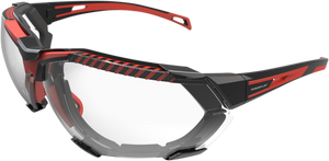 FF4 Sunglasses - Foam - Black/Red - Clear - Lutzka's Garage