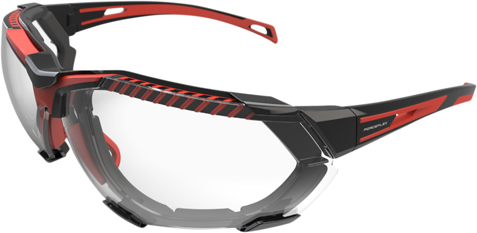 FF4 Sunglasses - Foam - Black/Red - Clear - Lutzka's Garage