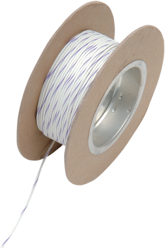 100 Wire Spool - 18 Gauge - White/Violet