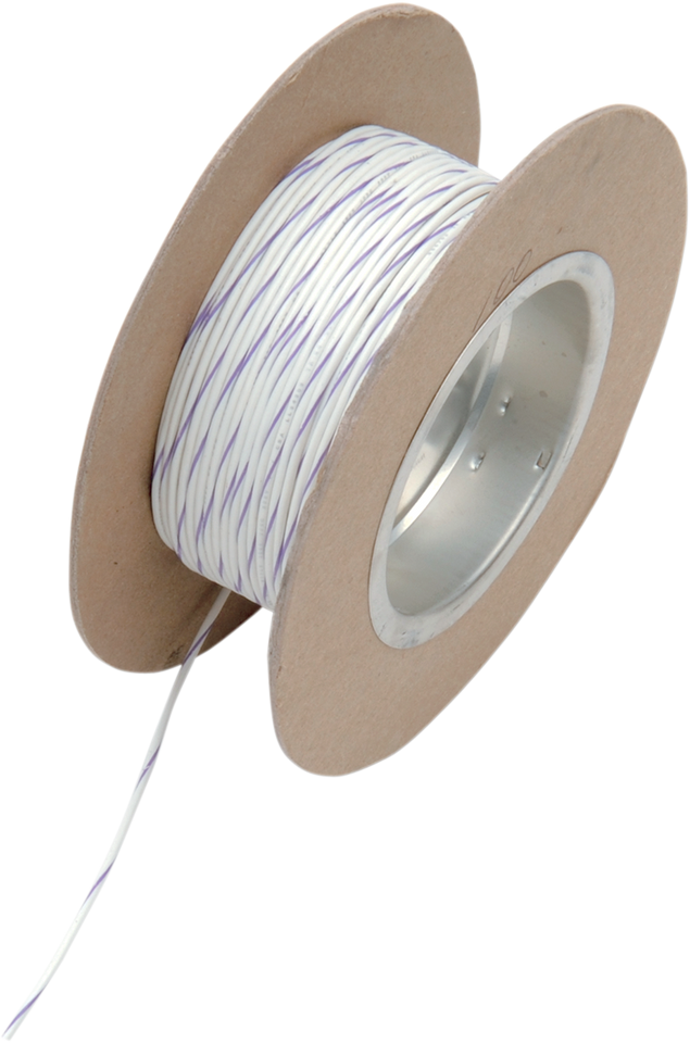 100 Wire Spool - 18 Gauge - White/Violet