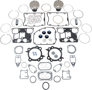 Piston Kit with Gasket - Standard - Twin Cam 88" Bored to 1550 cc (95 Cubic Inch)