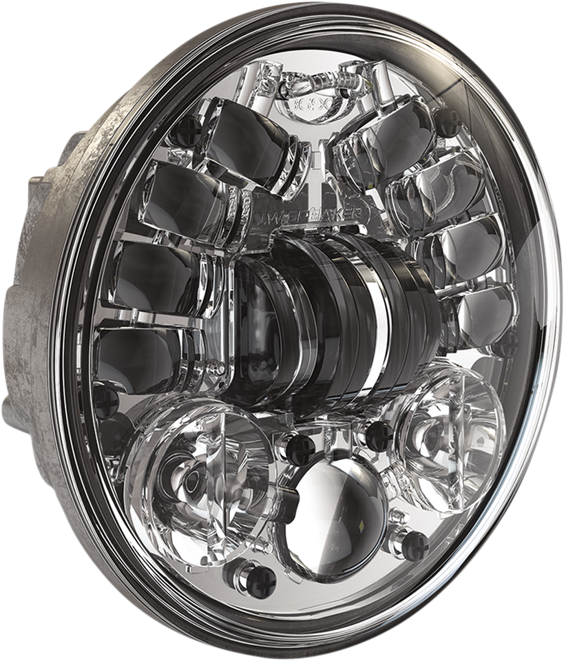 Adaptive 2 LED Headlight - 5-3/4" - Chrome - Lutzka's Garage