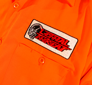 Rollin Right Shop Shirt - Orange - Large - Lutzka's Garage