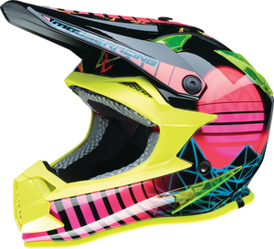 Youth F.I. Helmet - Vaporwave - MIPS® - Black/Pink/Yellow - Small - Lutzka's Garage