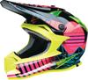 Youth F.I. Helmet - Vaporwave - MIPS® - Black/Pink/Yellow - Small - Lutzka's Garage