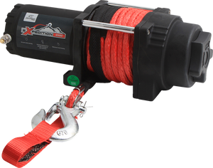 Winch - 4500 LB - Synthetic Rope - 4 Bolt