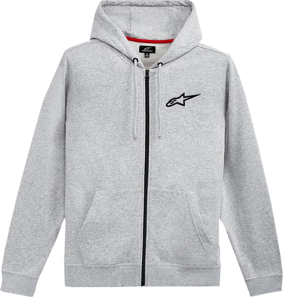 Ageless Zip Hoodie - Heather Gray/Black - Medium - Lutzka's Garage