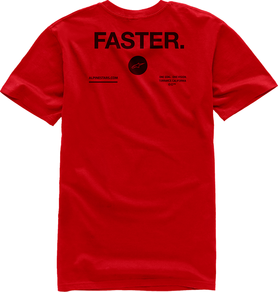 Faster T-Shirt - Red - Medium - Lutzka's Garage