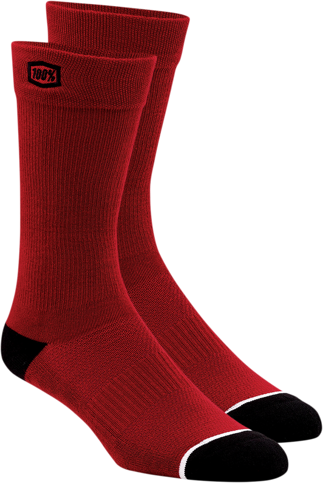 Solid Socks - Red - Small/Medium - Lutzka's Garage