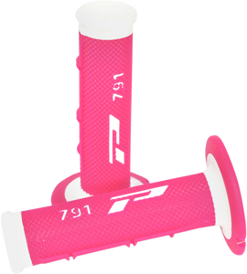 Triple Density 791 Grips - White/Fluorescent Pink