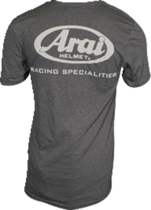 Arai Helmet T-Shirt - Dark Heather Gray - Small - Lutzka's Garage