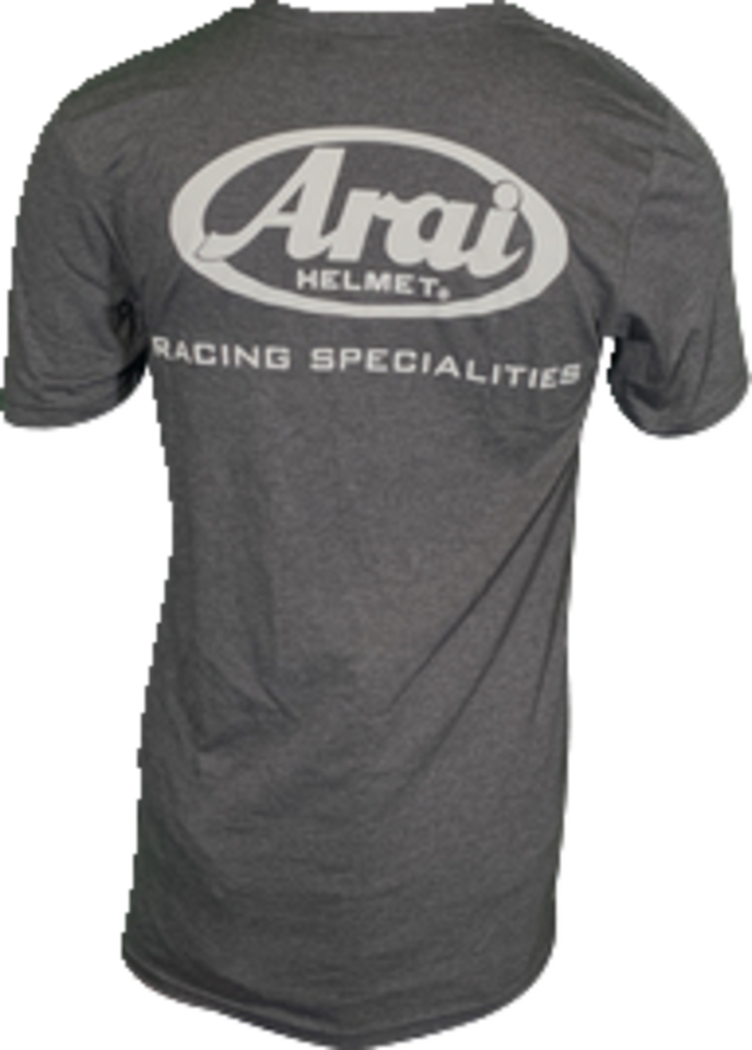 Arai Helmet T-Shirt - Dark Heather Gray - Small - Lutzka's Garage