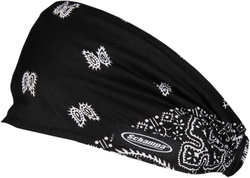 Mini Doo-Z Headwrap - Black/White Paisley