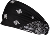 Mini Doo-Z Headwrap - Black/White Paisley