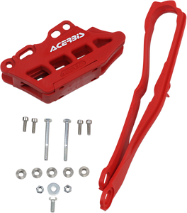 Chain Guide 2.0 and Slider Kit - Honda - Red - Lutzka's Garage