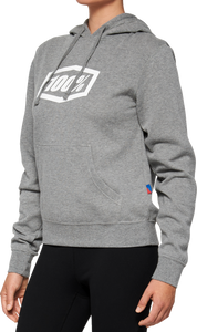 Womens Icon Hoodie - Heather Gray - Small - Lutzka's Garage