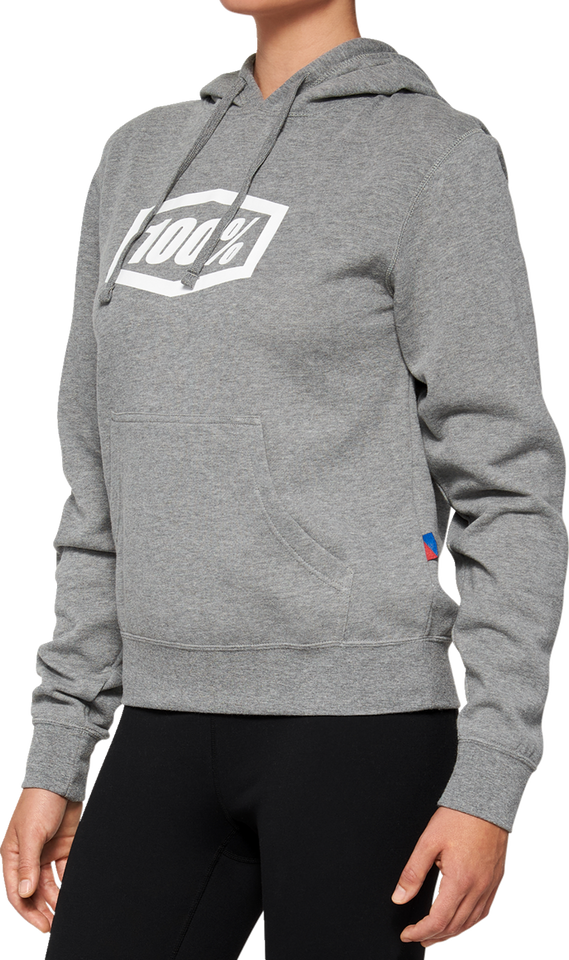 Womens Icon Hoodie - Heather Gray - Small - Lutzka's Garage